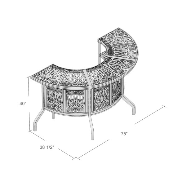 Three Posts™ Lebanon Home bar & Reviews Wayfair